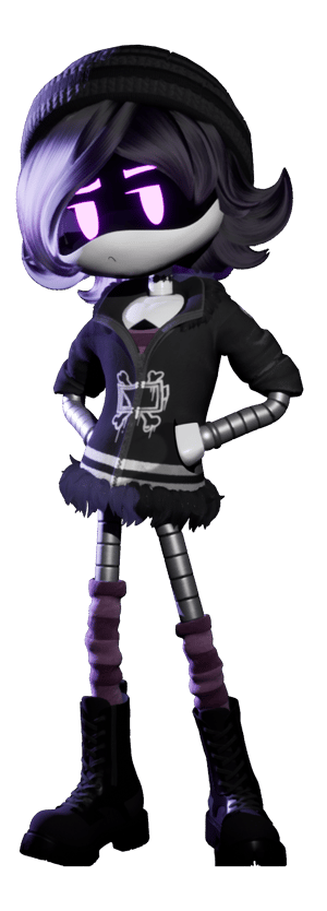 This is the Avatar Image for the Uzi (Muder Drones) AI Voice and Text to Speech Generator